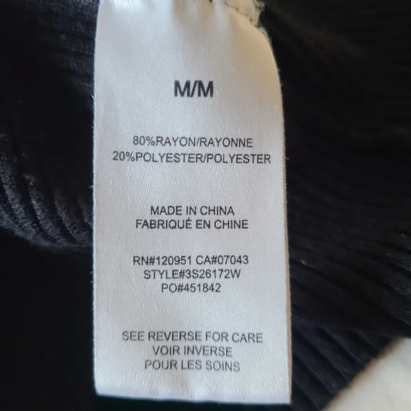 Black Ribbed Women's Sweater - Picture 4 of 6